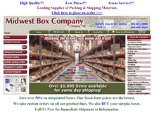 Tablet Screenshot of midwestbox.com